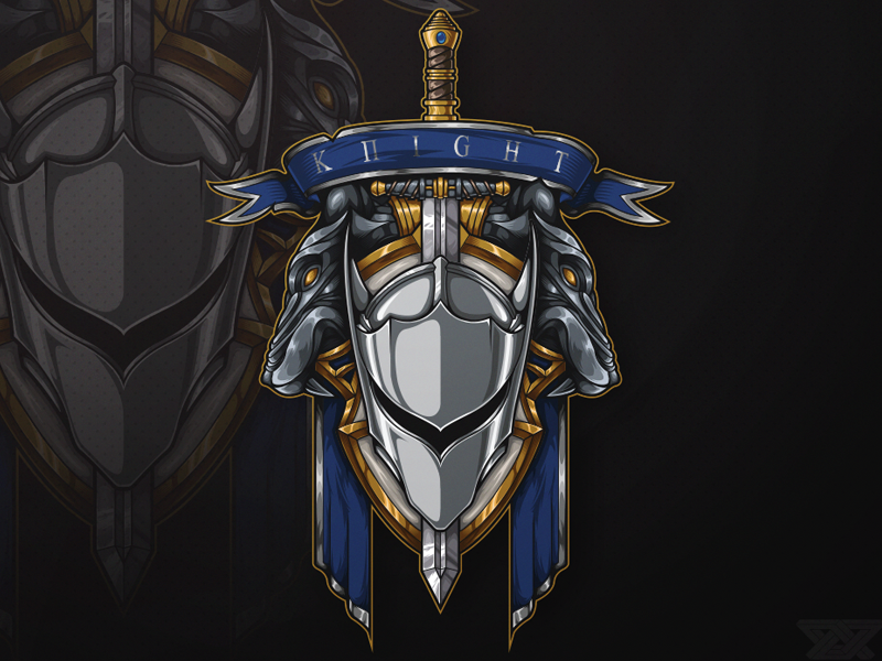 Knight Emblem by DeadPixel on Dribbble