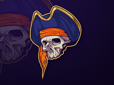 Pirate Skull art graphic design illustration illustrator mascot pirate skull