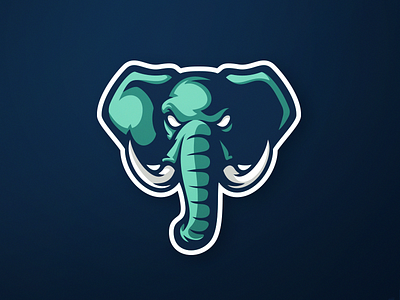 Nelly art branding elephant graphic design illustration illustrator logo mascot mascot logo