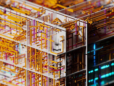 Grid abstract grid magicavoxel power voxel voxelart voxels welcome