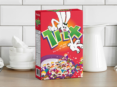 Weekly Challenge - Cereal Box box breakfast cartoon cereal cereal box character food illustration mascot packaging parody trix weekly challenge