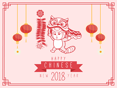 Happy CNY celebration character chinese new year cny festival holiday mascot