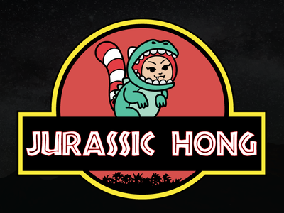 Jurassic Hong character costume dino dinosaur jurassic park mascot movie parody