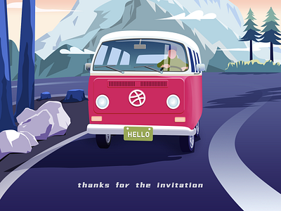 Hello dribbble! design illustration ui