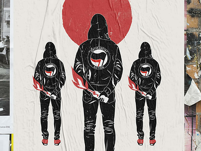 Antifascist action antifascist illustration illustrator