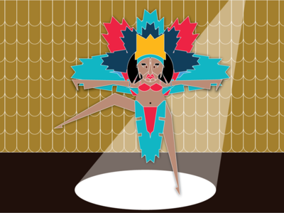 Tiny Dancer illustration vector