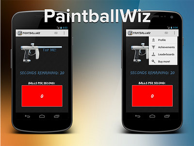 PaintballWiz UI Redesign