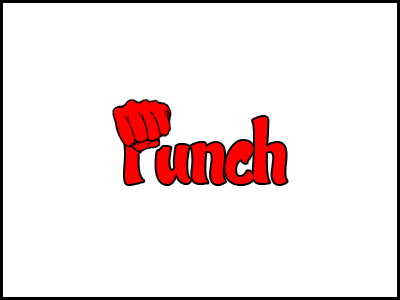 Punch Logo - Rebound fist logo punch rebound red