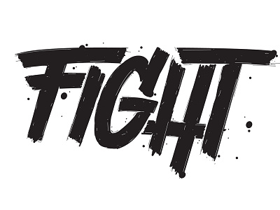 Fight Like a Girl (WIP) fight fightlikeagirl girl girlpower lettering sanchez sanchezletters