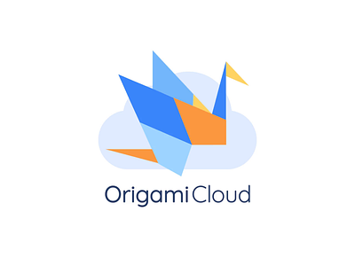 Origami Cloud Animated Logo after effects animated logo blockchain cloud illustration logo lottie motion design ui