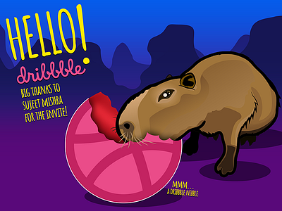 Capybara Dribbble Nibble