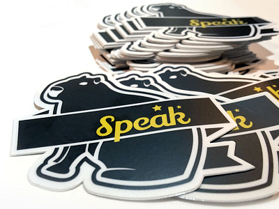 Logo and Sticker Design capybara graphic design illustrator logo logo design rodent speak sticker