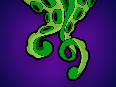Tentacles creature doodle illustration monster octopus squid tentacles vector