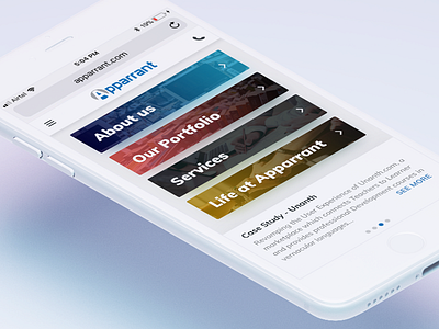 Homepage Mobile Design