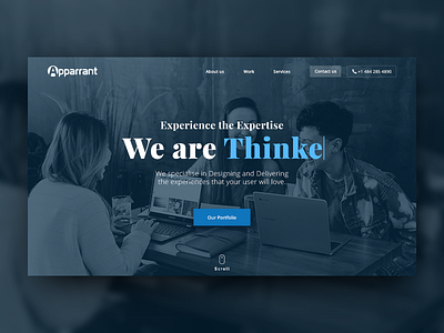Apparrant Homepage apparrant mockup perspective redesign website