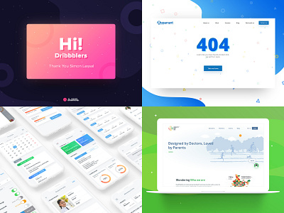 Top 4 in 2018 according to Dribbble 🤣
