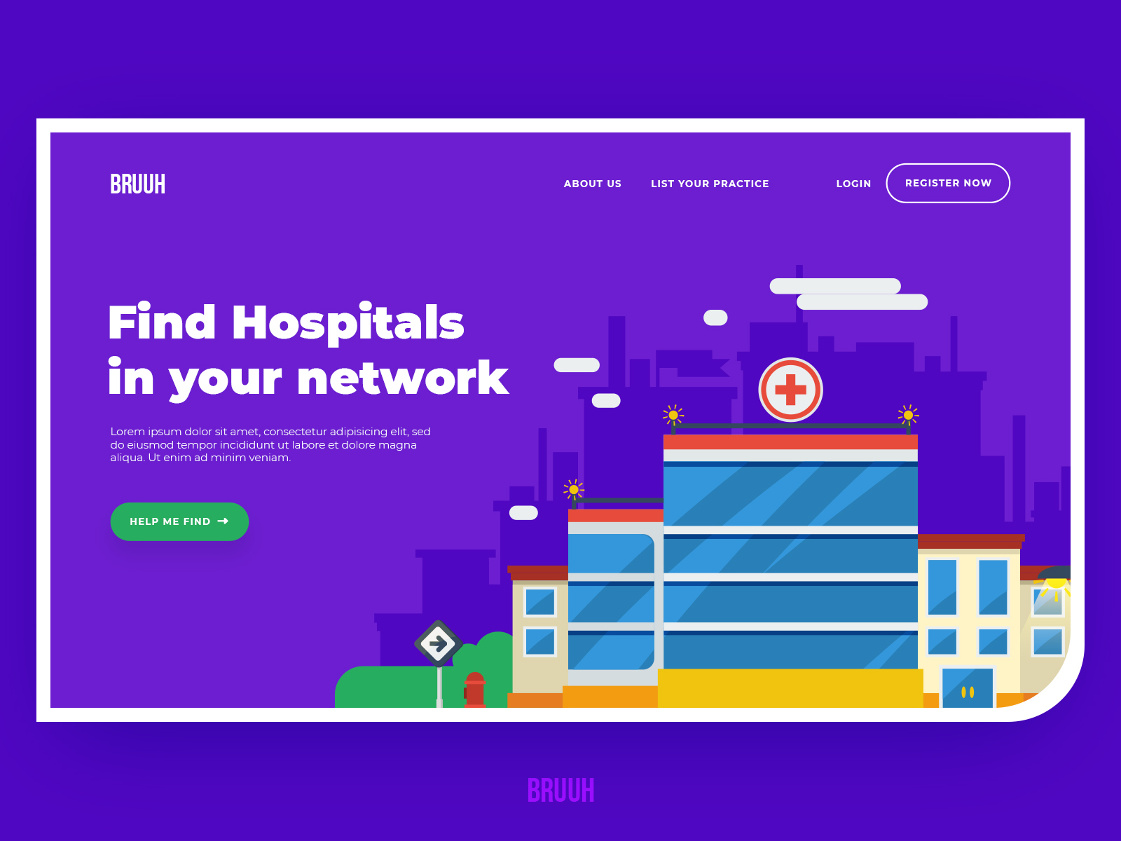 hospital-finder-homepage-by-sahil-sharma-on-dribbble