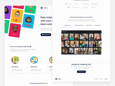 Video Call App Landing Page - Exploration #2