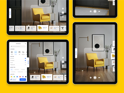 Furniture App - AR clean design figma furniture ipad marketplace minimalist ui ux
