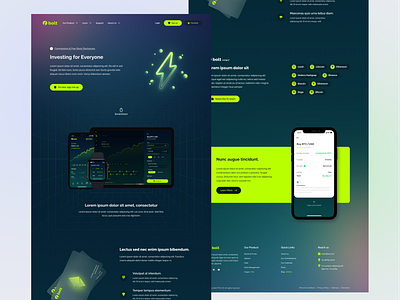 Cryptocurrency Landing Page bitcoin bitcoin wallet branding crypto crypto app cryptocurrency dark mode design ethereum figma gradient investment investment app landing page ui ux