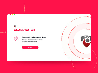 Guard watch - Sign in Process ( Password reset successful) design illustration minimal sign in ui ui design uidesign user experience user interface userinterface uxdesign vector