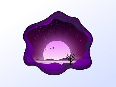 Moon design illustration vector