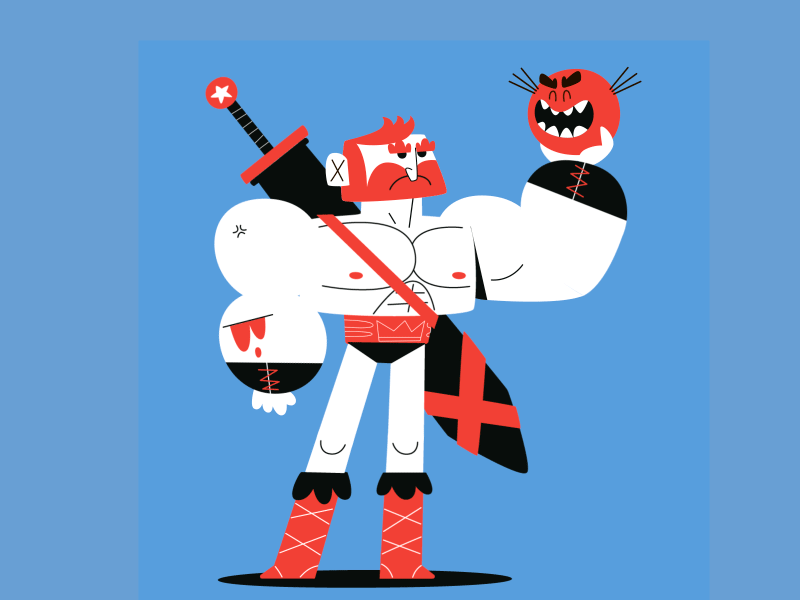 Angry Dudes character animation colorfull angry illustration 2d animation motion after effects