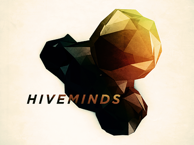 Hiveminds Dribbble daily graphic design light leak lowpoly no client