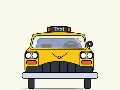 Flat Design Taxi branding design flat vector