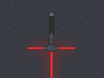 It's almost Star Wars Time episode7 illustration illustrator lightsaber lines starwars