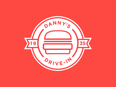 Dannys Drive-In Badge drive in illustration logo t shirt type typography