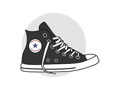 Chuck Taylor Sticker converse illustration shoes sticker