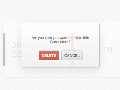 Delete Box box button clean css delete dialog html interface minimal popup simple ui ux web