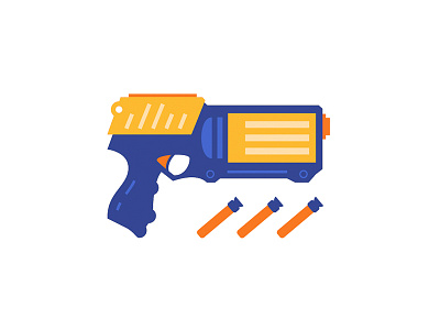 Nerf Gun darts gun illustration nerf simple toy