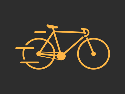 Fast Bicycle bicycle bike delivery fast icon illustration roadbike speed