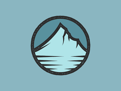 Blue Mountain icon illustrator mezzotint mountain mtn peak texture vector