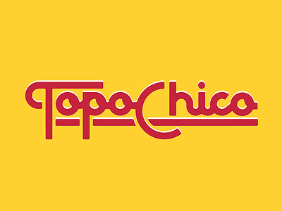 Topo brand branding illustration script topo topochico type