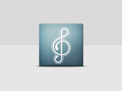 Music App Icon icon ios iphone music treble treble clef