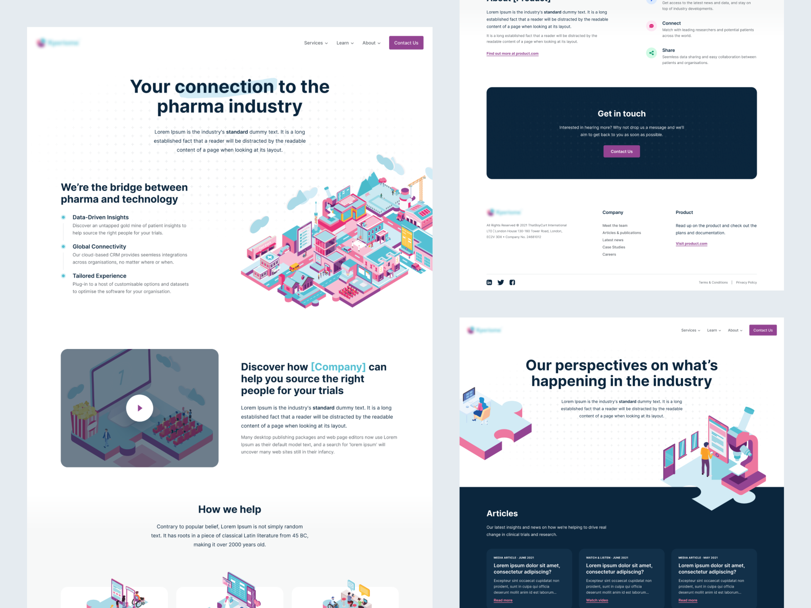 Pharma Website | Redesign '21 by Curtis Lee on Dribbble