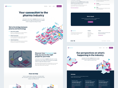 Pharma Website | Redesign '21 graphicdesign illustration isometric marketing medical productdesign uidesign uxdesign webdesign webflow