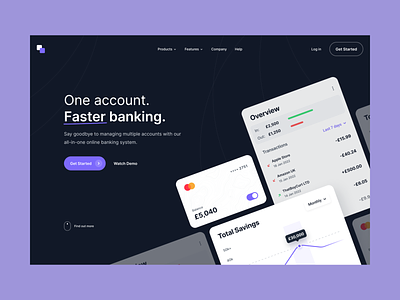 All-In-One Banking app appdesign bankingapp bankingwebsite fintech onlinebanking productdesign uidesign uxdesign webdesign