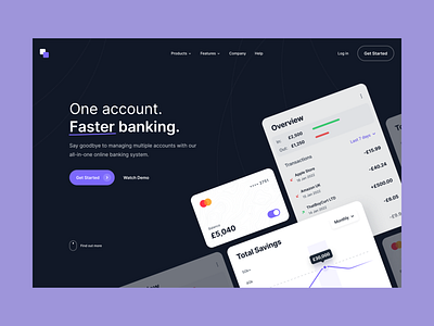 All-In-One Banking app appdesign bankingapp bankingwebsite fintech onlinebanking productdesign uidesign uxdesign webdesign