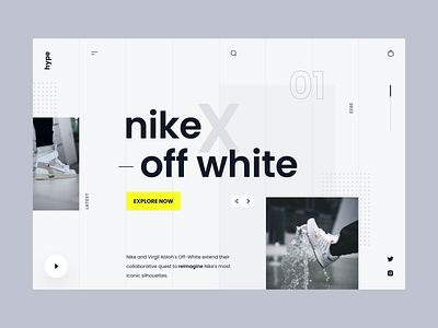 Nike X Off White appdesign fashion fashionwebsite graphicdesign nike photographywebsite productdesign uidesign uxdesign webdesign