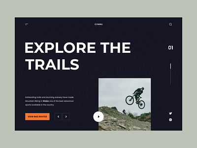 Explore The Trails animation appdesign minimalistwebsite productdesign travelblog travelwebsite uianimation uidesign uxdesign webdesign