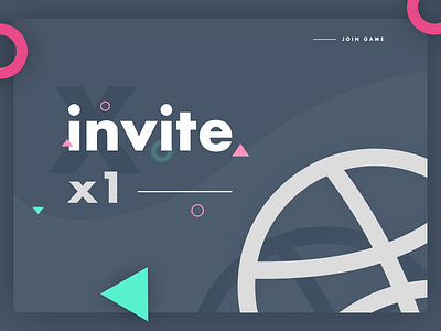 Invite x1 appdesign graphicdesign invite jointhegame productdesign uidesign uxdesign webdesign