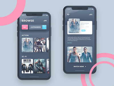 Movie App appdesign graphicdesign productdesign uidesign uxdesign webdesign