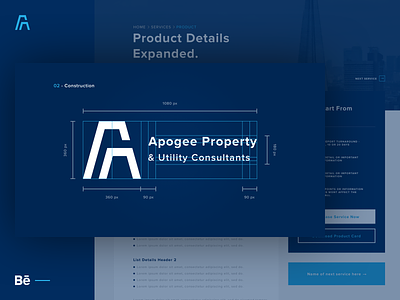 Apogee Property brandguidelines branding graphicdesign logo logodesign productdesign uidesign uxdesign webdesign