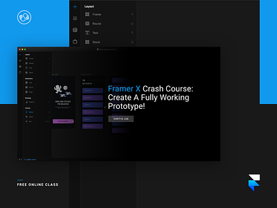 Framer X Crash Course app appdesign design graphicdesign productdesign ui uidesign ux uxdesign webdesign