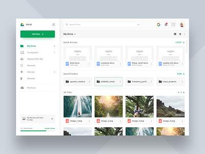 Google Drive Redesign app appdesign cloud dashboard google googledrive productdesign uidesign uxdesign webdesign