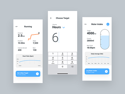 Health App Development app appdesign dashboard productdesign typography ui uidesign uxdesign